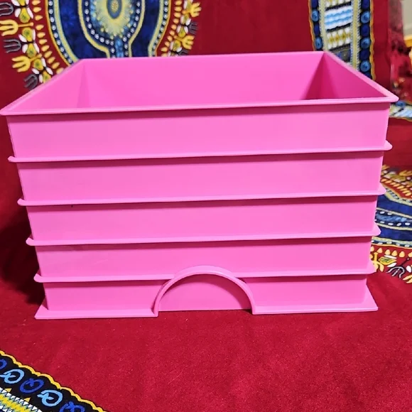 LEGO Large Vibrant Pink Stackable Organizer Storage Cube - Picture 8 of 12